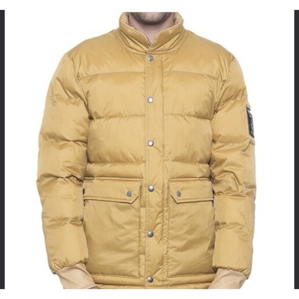HUF Tundra Jacket Puffer Coat Men's Size Large Honey Mustard